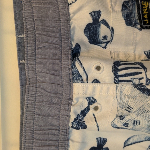 Janie & Jack Boy's Size 4 Lined Marine Life Swim Trunks - Picture 9 of 13
